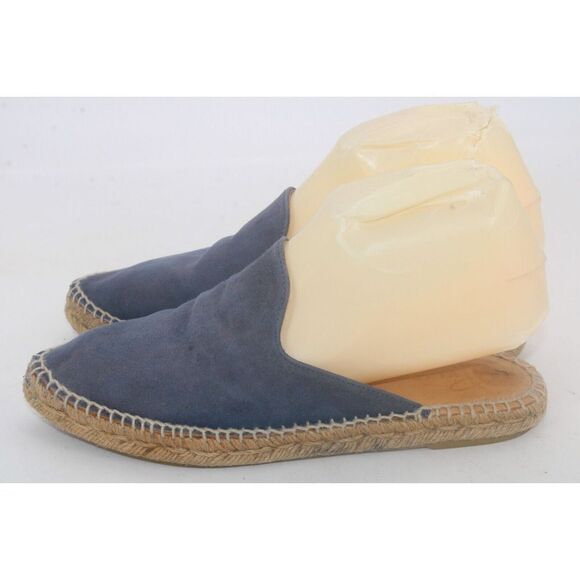 Pinaz blue suede espadrilles size 37 / 7 leather upper - Picture 9 of 11